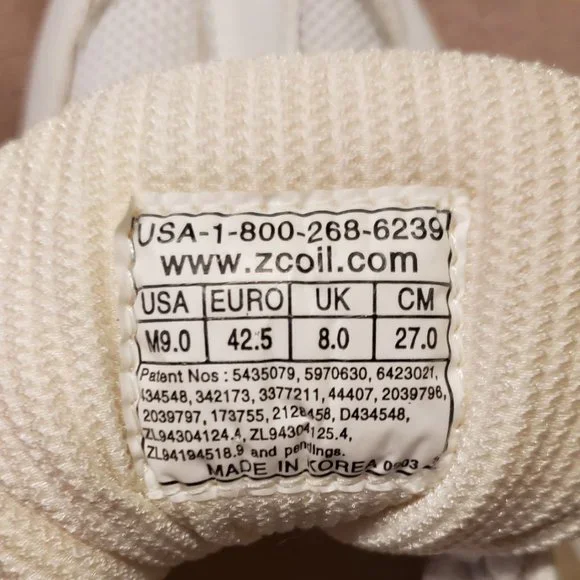 Z-COIL Freedom 2000 - Leather Athletic Comfort Shoes - Euro 42.5 / W 11M / M 9M - Picture 4 of 16